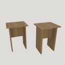 Ver imagem 2 de Kit 2 Banquetas Mdp Conjunto Bancos