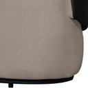 Ver imagem 4 de Poltrona Namoradeira Sofá Orgânico 2 Lugares Beatriz Suede Composê Corino Preto - Suede Capuccino