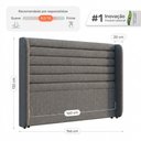 Ver imagem 4 de Cabeceira Estofada para Cama Box Queen Sasha 160cm Moderna Linho Cinza - Abmaza