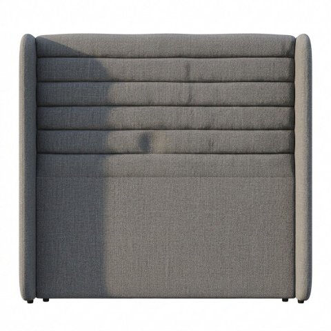 Cabeceira Estofada para Cama Box Queen Sasha 160cm Moderna Linho Cinza - Abmaza