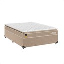 Ver imagem 1 de Cama Box Viúva + Colchão Life D33 Pillow Top Bege - 61x128x188cm - e-Shop Casa