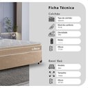 Ver imagem 2 de Cama Box Viúva + Colchão Life D33 Pillow Top Bege - 61x128x188cm - e-Shop Casa