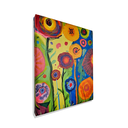 Ver imagem 3 de Mini Quadro de Flores Decorativo Pintado a Mão 30x25cm