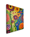 Ver imagem 3 de Mini Quadro de Flores Decorativo Pintado a Mão 30x25cm