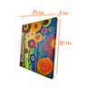 Mini Quadro de Flores Decorativo Pintado a Mão 30x25cm - 7