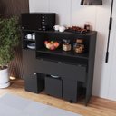 Ver imagem 1 de Armário Lateral com Mesa Dobrável Berlim