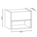 Ver imagem 3 de Cabeceira Florença Casal e Queen com 2 Mesas de Cabeceira Cedro/off White