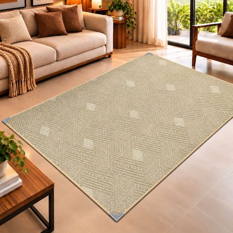 Tapete Sisal Art 1134 Sala Quarto Escritório Clean