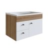 Gabinete para Banheiro Suspenso 60Cm com 1 Porta 2 Gaveta Lvp02 Versato - 2