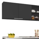 Ver imagem 6 de Armário de Cozinha Cp02 com Pia 150cm Pérola Z34 Preto - Mpozenato