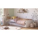 Ver imagem 7 de Bicama Solteiro Madeira Maciça com Baú e Escrivaninha Hashtag Inter Link Yescasa