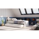 Ver imagem 6 de Bicama Solteiro Madeira Maciça com Baú e Escrivaninha Hashtag Inter Link Yescasa