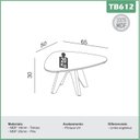 Ver imagem 3 de Mesa de Centro Orgânica 65cm 100% MDF Nature