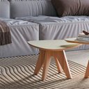 Ver imagem 1 de Mesa de Centro Orgânica 65cm 100% Mdf Nature