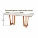 Ver imagem 5 de Conjunto Mesa Grécia com 6 Cadeiras Madeira Maciça, Rattan 100% Natural e Estofada Verona Off White/