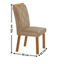 Ver imagem 3 de Mesa de Jantar Carolina 180cm MDF Canto Copo com 6 Cadeiras Melissa