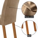 Ver imagem 5 de Mesa de Jantar Carolina 180cm MDF Canto Copo com 6 Cadeiras Melissa