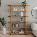 Ver imagem 1 de Estante em Madeira Maciça Ocre Yescasa