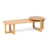 Mesa de Centro 120,5cm Madeira Maciça Ocre Yescasa - 2