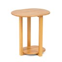 Ver imagem 2 de Mesa Lateral 59cm Madeira Maciça Ocre Yescasa