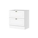 Ver imagem 1 de Balcão 80cm 2 Gavetas (sem Tampo) Emily Henn - Branco Fosco