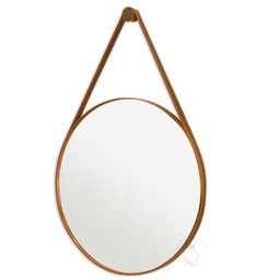 Espelho Redondo Decorativo Adnet Escandinavo 60cm com Suporte Rei dos Vidros - 4 Espelho Redondo Decorativo Adnet Escandinavo 60cm com Suporte Rei dos Vidros - 4