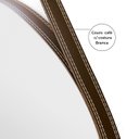 Ver imagem 5 de Espelho Redondo Decorativo Adnet Escandinavo 60cm com Suporte Rei dos Vidros