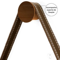 Espelho Redondo Decorativo Adnet Escandinavo 60cm com Suporte Rei dos Vidros - 6