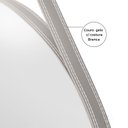 Ver imagem 5 de Espelho Redondo Decorativo Adnet Escandinavo 60cm com Suporte Rei dos Vidros