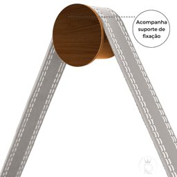 Espelho Redondo Decorativo Adnet Escandinavo 60cm com Suporte Rei dos Vidros - 6