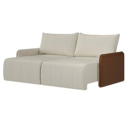 Sofá Cama Retrátil e Reclinável 3 Lugares 225cm Jequitibá CabeCasa MadeiraMadeira - 2