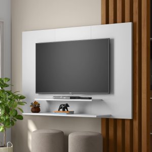 Painel de Tv Suspenso para Tv até 48 Polegadas com 2 Prateleiras Mdm7005:branco