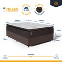 Ver imagem 3 de Cama Box com Colchão Ravena Molas Ensacadas com Pillow Top Casal 138cm