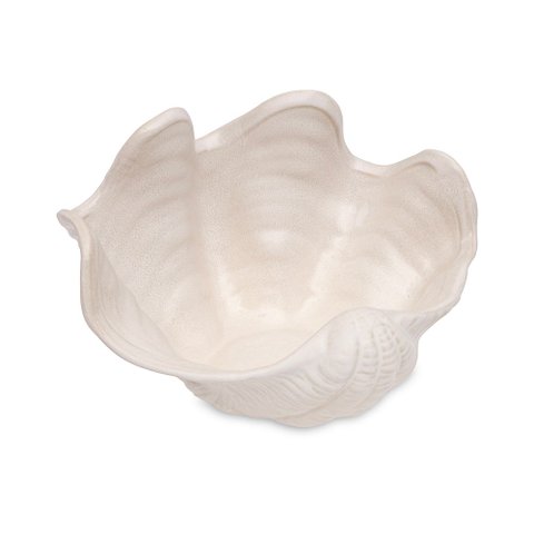 Centro de Mesa Decorativo Concha em Cerâmica 25cm 23388 Mart