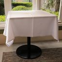 Ver imagem 1 de Toalha de Mesa Mariana Quadrada Branca - Poliéster, 75x75cm