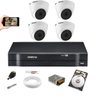Kit CfTV 4 Câm. Vhl 1120D 720P Intelbras DVR Mhdx 1108 1Tera - 1