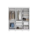 Ver imagem 4 de Guarda Roupa Solteiro 6 Portas e 3 Gavetas Paolla Cinamomo - Acp