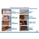 Ver imagem 6 de Armário Aéreo Cozinha Brilhante 1PORTA 40cm Off White MGM