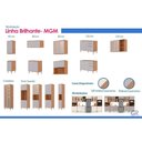 Ver imagem 7 de Armário Aéreo Cozinha Brilhante 1PORTA 40cm Off White MGM