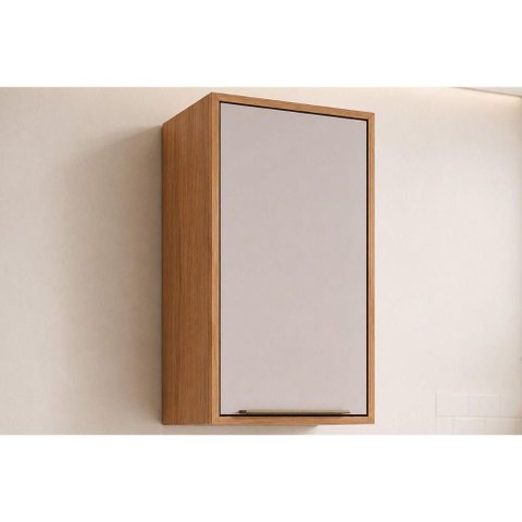 Armário Aéreo Cozinha Brilhante 1PORTA 40cm Off White MGM