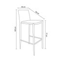 Ver imagem 2 de Kit 4 Banquetas Alta com Encosto Amanda