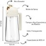 Azeiteiro Spray 500ml Vidro Branco Snh41 Snel Home - 7