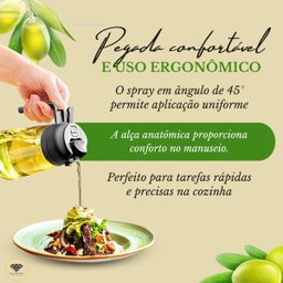 Azeiteiro Spray 500ml Vidro Branco Snh41 Snel Home - 4