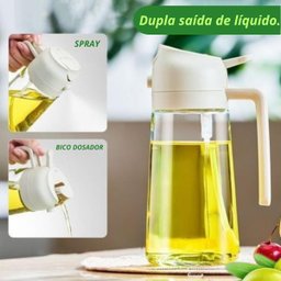 Azeiteiro Spray 500ml Vidro Branco Snh41 Snel Home - 11