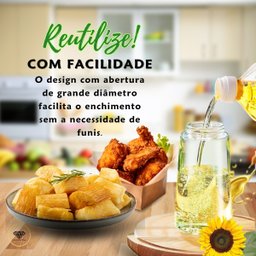 Azeiteiro Spray 500ml Vidro Branco Snh41 Snel Home - 8