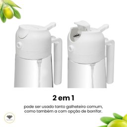 Azeiteiro Spray 500ml Vidro Branco Snh41 Snel Home - 3