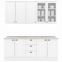Ver imagem 1 de Cozinha Modulada 200 Cm Ce854 Americana Branco Calcare Henn