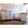 Quarto de Bebê com Cômoda e Berço 100% MDF Jolie Retrô  - 2