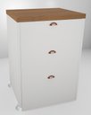 Ver imagem 2 de Mesa Multiuso Projeto Camarim Madeirado com Assento Estofado Cool/ Cinamomo