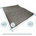 Ver imagem 6 de Sofa Cama Futon Oriental King Cinza Madeira Maciça Pinus Natural sem Pintura